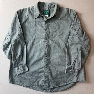 Woolrich x Ducks Unlimited Men’s XL Fieldstone Green Long Sleeve Shooting Shirt